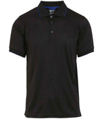 Regatta Navigate Polo Shirt in Black / Royal