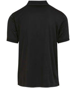 Rear view of Regatta Navigate Polo Shirt in Black / Grey