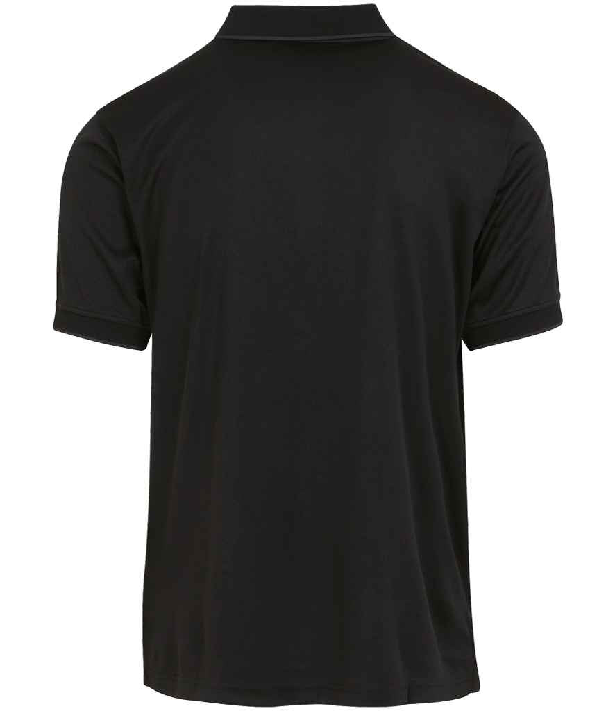 Rear view of Regatta Navigate Polo Shirt in Black / Grey