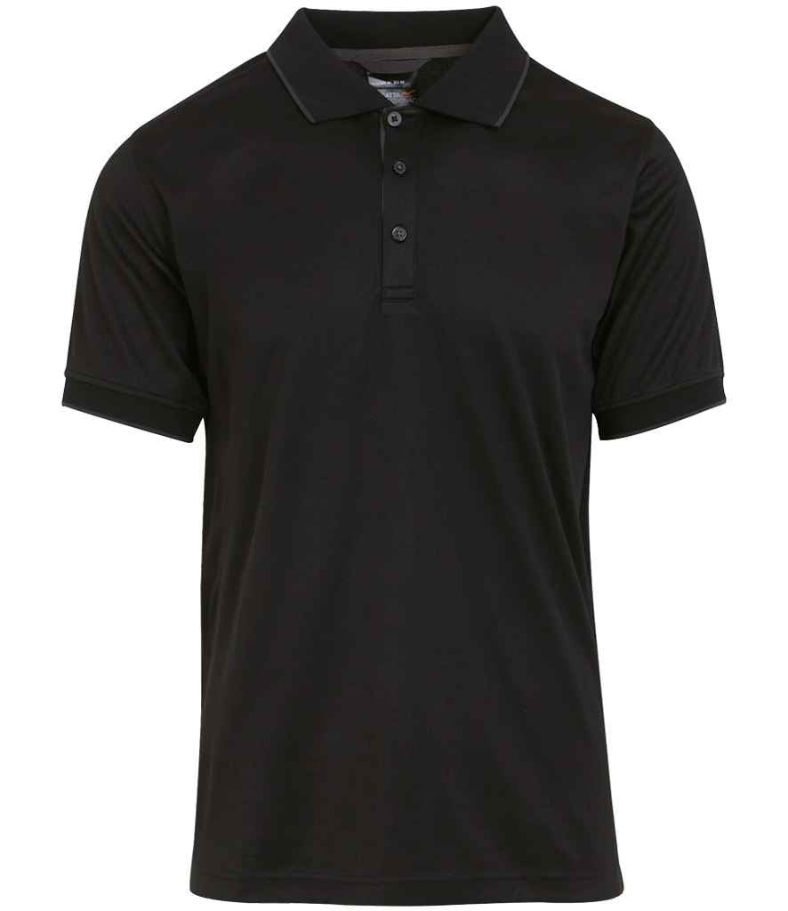 Regatta Navigate Polo Shirt in Black / Grey