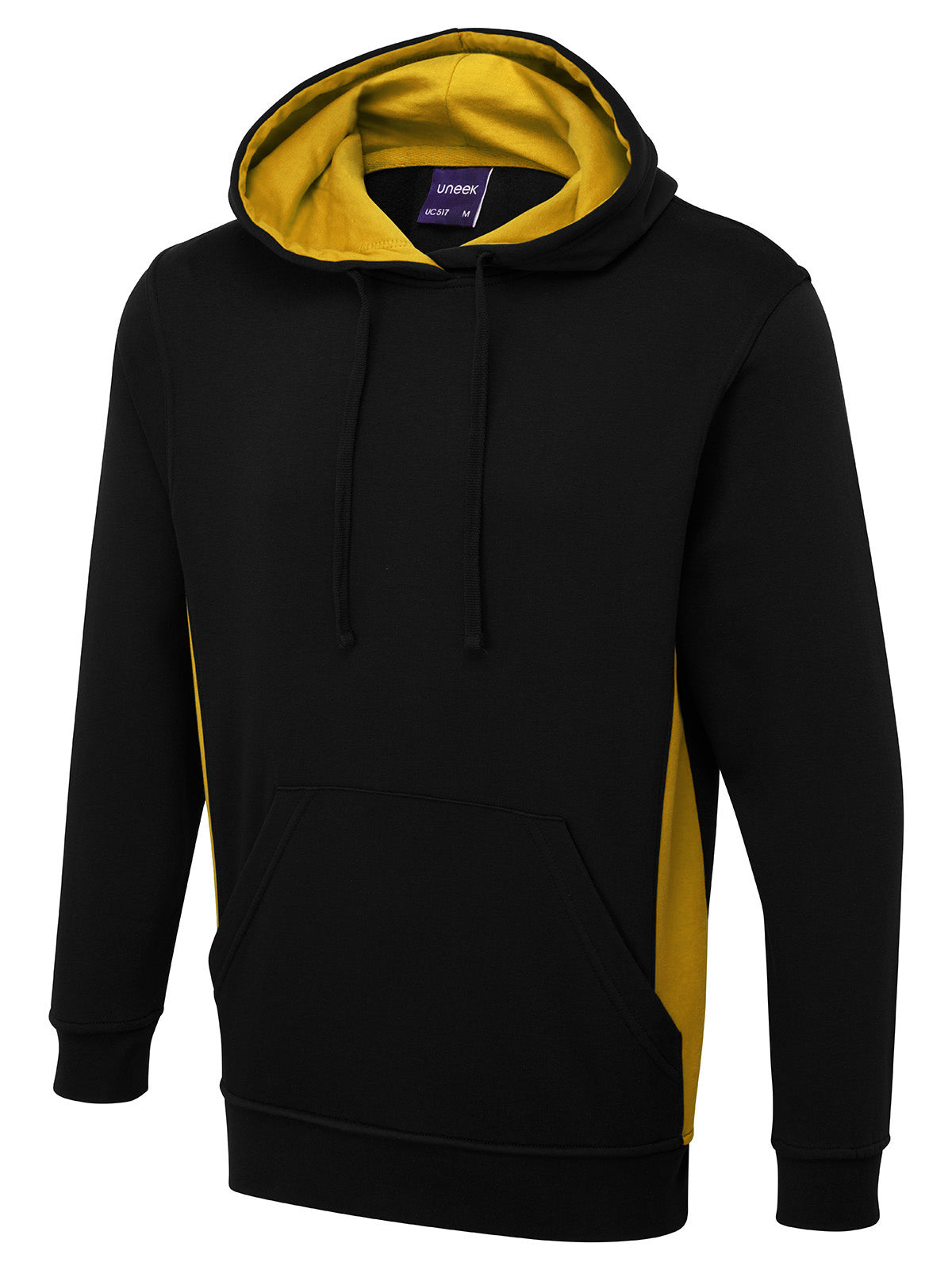 Uneek Two Tone Hooded Sweatshirt UC517
